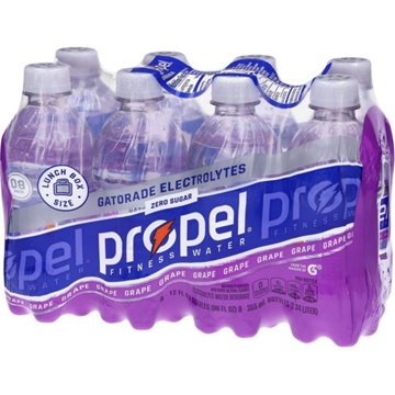 Propel Zero Sugar Grape Water Beverage 8 pk Bottles