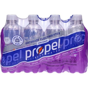 Propel Zero Sugar Grape Water Beverage 8 pk Bottles