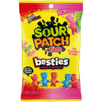 Sour Patch Kids Besties 2 Flavors in 1 Soft & Chewy Candy