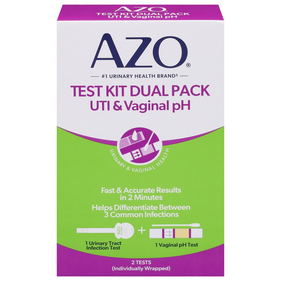 Azo Test Kit Dual Pack UTI & Vaginal pH - Shop Medicines & treatments ...