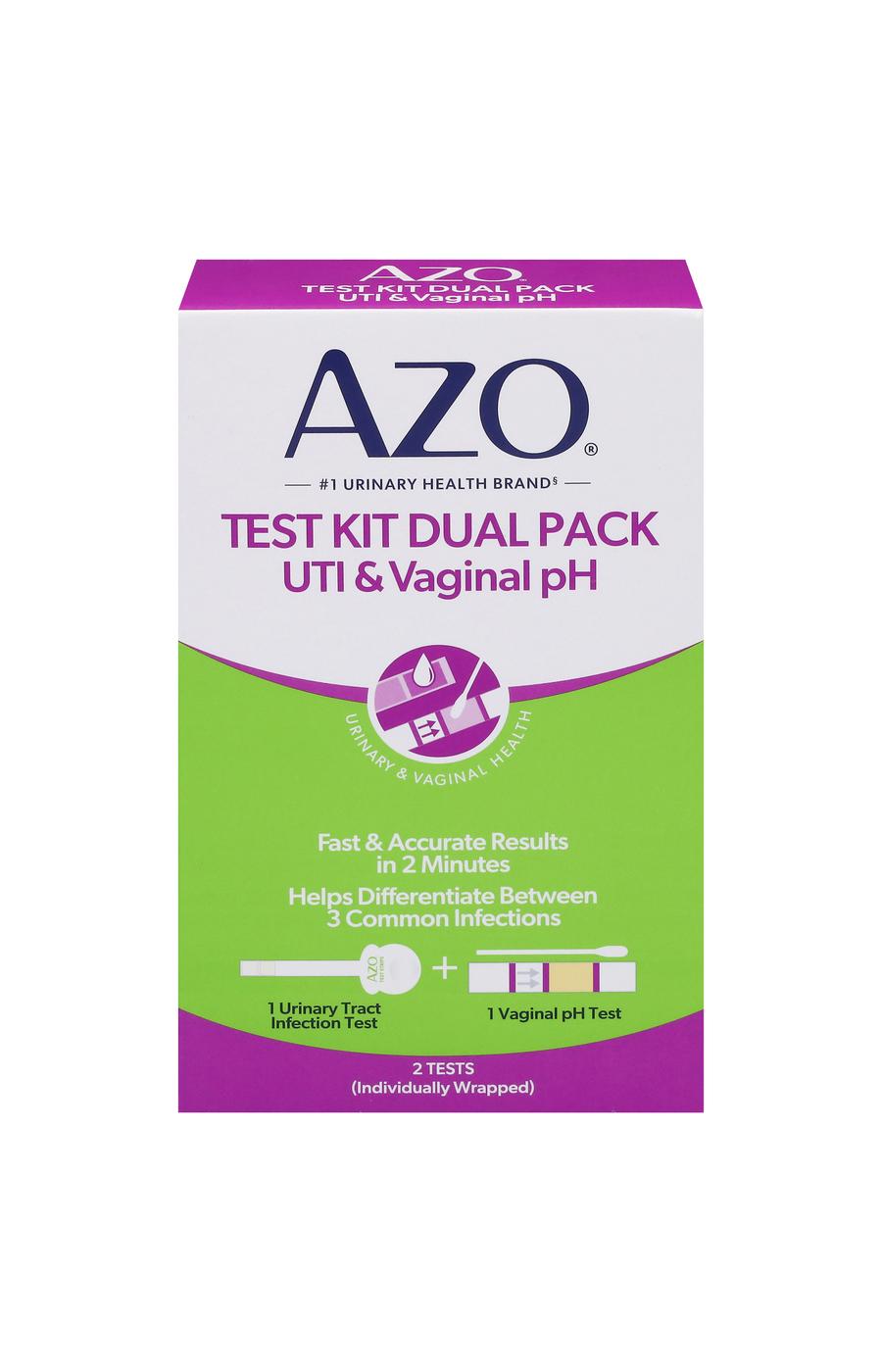 Azo Test Kit Dual Pack UTI & Vaginal pH; image 1 of 2