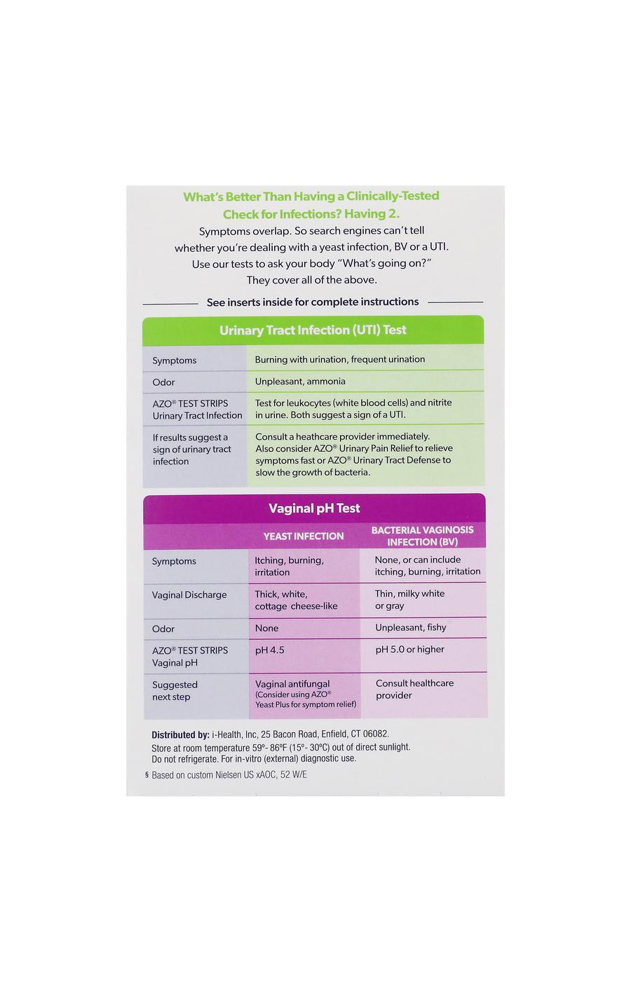 Azo Test Kit Dual Pack UTI & Vaginal pH; image 2 of 2