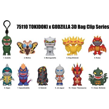 Monogram International Godzilla x Tokodoki Figural Bag Clip
