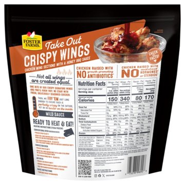 Foster Farms Frozen Crispy Wings - Honey BBQ