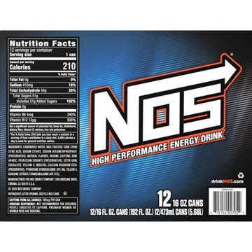 NOS Original Energy Drink 12 pk Cans