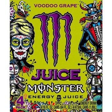 Monster Energy Juice Monster - Voodoo Grape 4 pk Cans