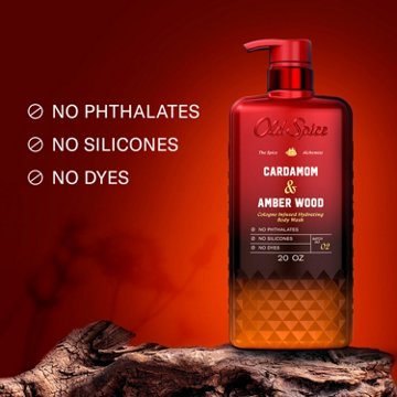 Old Spice Cologne Infused Body Wash - Cardamom & Amber Wood