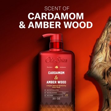 Old Spice Cologne Infused Body Wash - Cardamom & Amber Wood