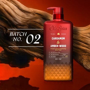 Old Spice Cologne Infused Body Wash - Cardamom & Amber Wood