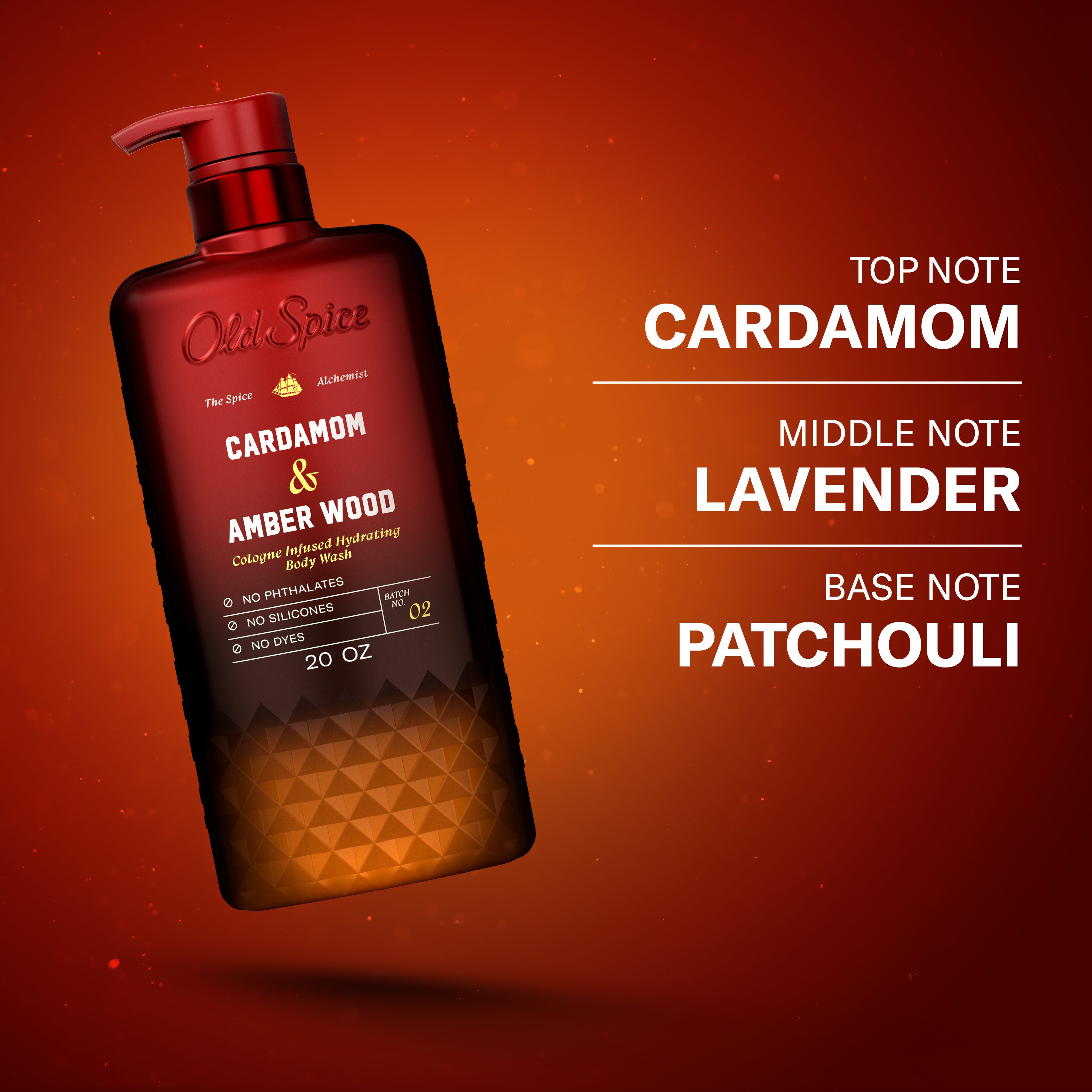 Old Spice Cologne Infused Body Wash - Cardamom & Amber Wood - Shop