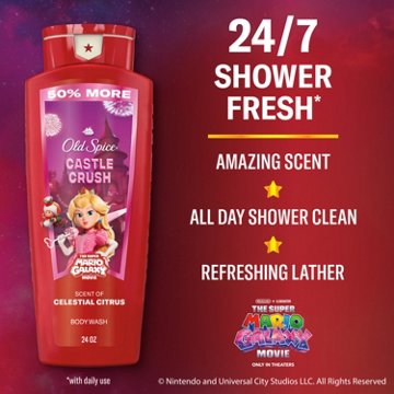 Old Spice Limited Edition Super Mario Body Wash - Castle Crush, 24 oz