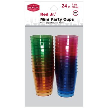 The Bar Neon Shot Glass, 24 ct