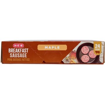 H-E-B Breakfast Sausage Patties - Maple 