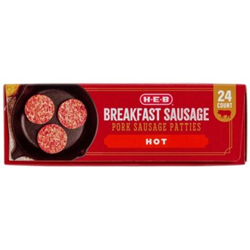 H-E-B Breakfast Sausage Patties - Hot