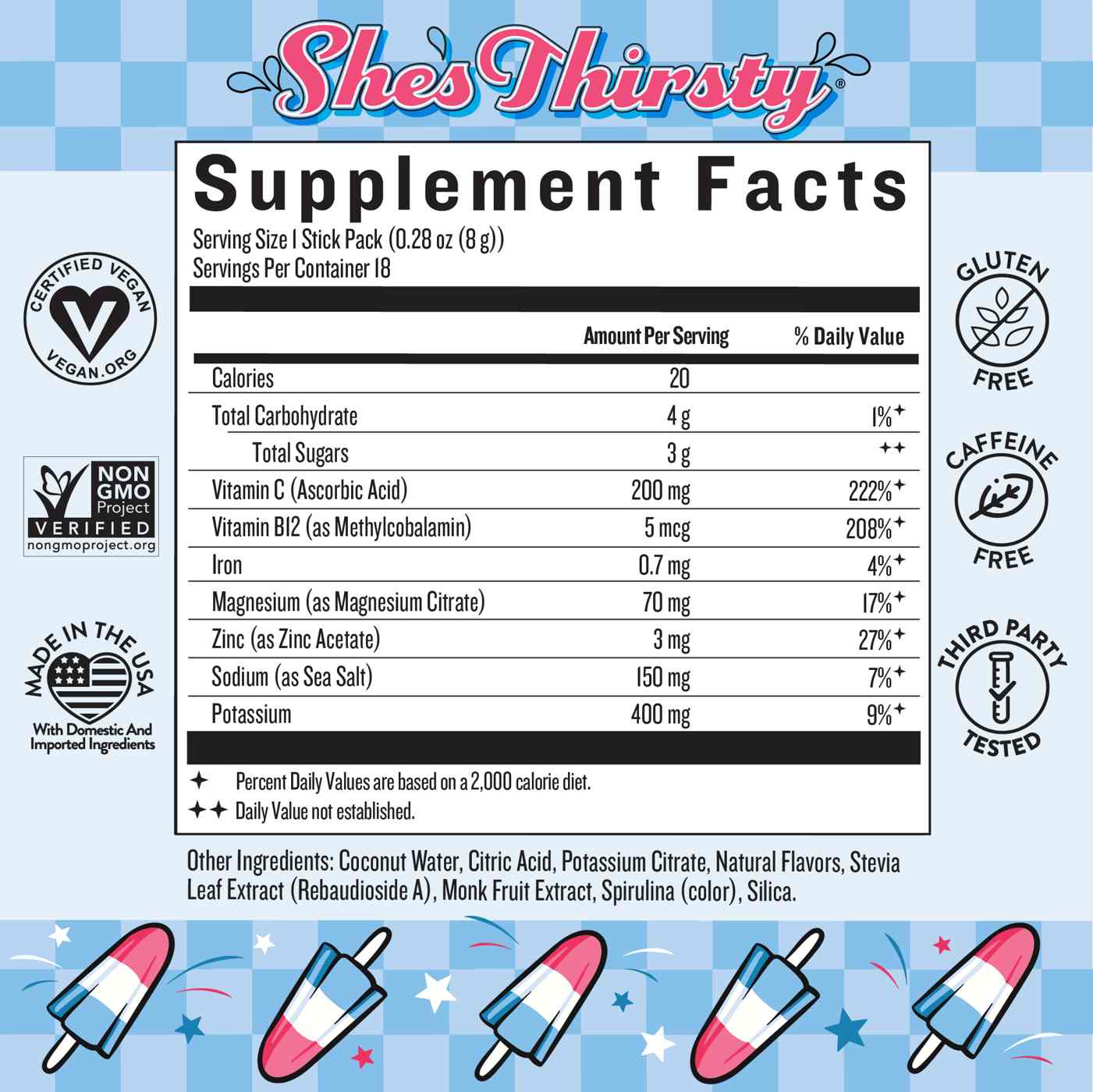 Legendairy Milk She's Thirsty Retro Pop Electolyte Mix; image 3 of 7