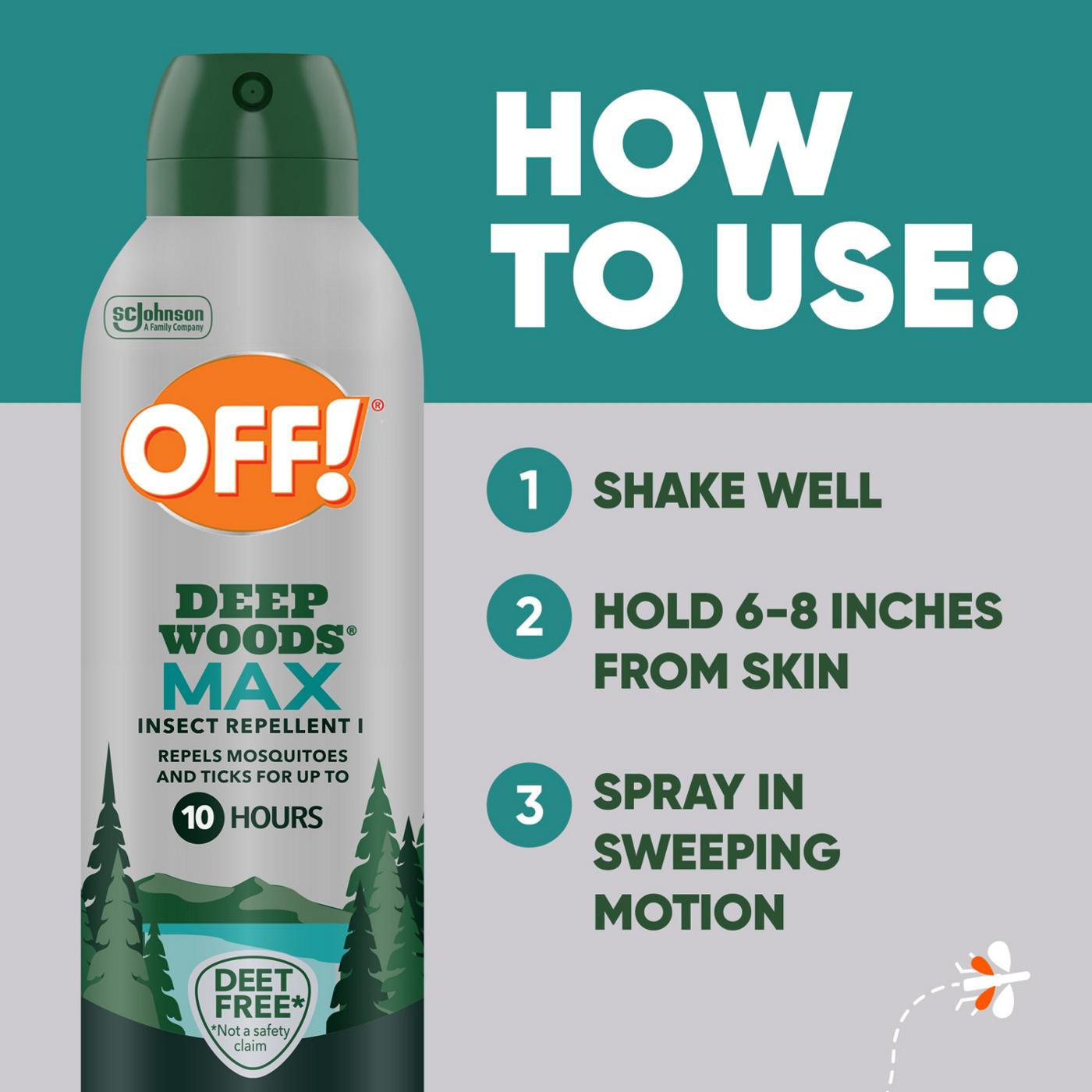 OFF! Deep Woods Max Insect Repellent; image 7 of 11