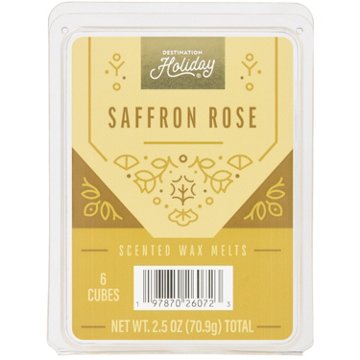 Destination Holiday Saffron Rose Wax Melts, 6 ct