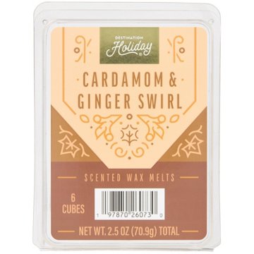 Destination Holiday Cardamom & Ginger Swirl Wax Melts, 6 ct
