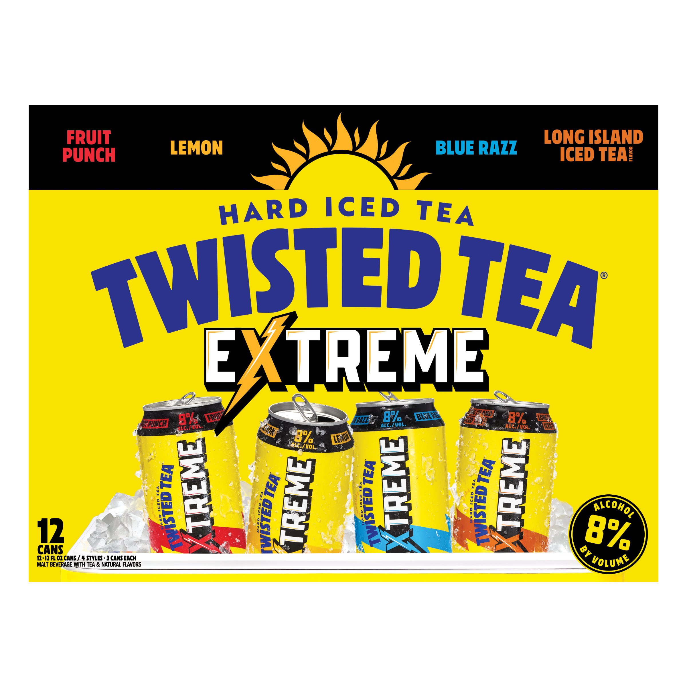 Twisted Tea Extreme Variety Pack 12 pk Cans - Shop Malt beverages ...