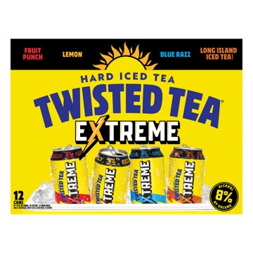 Twisted Tea Extreme Variety Pack 12 pk Cans, 12 oz