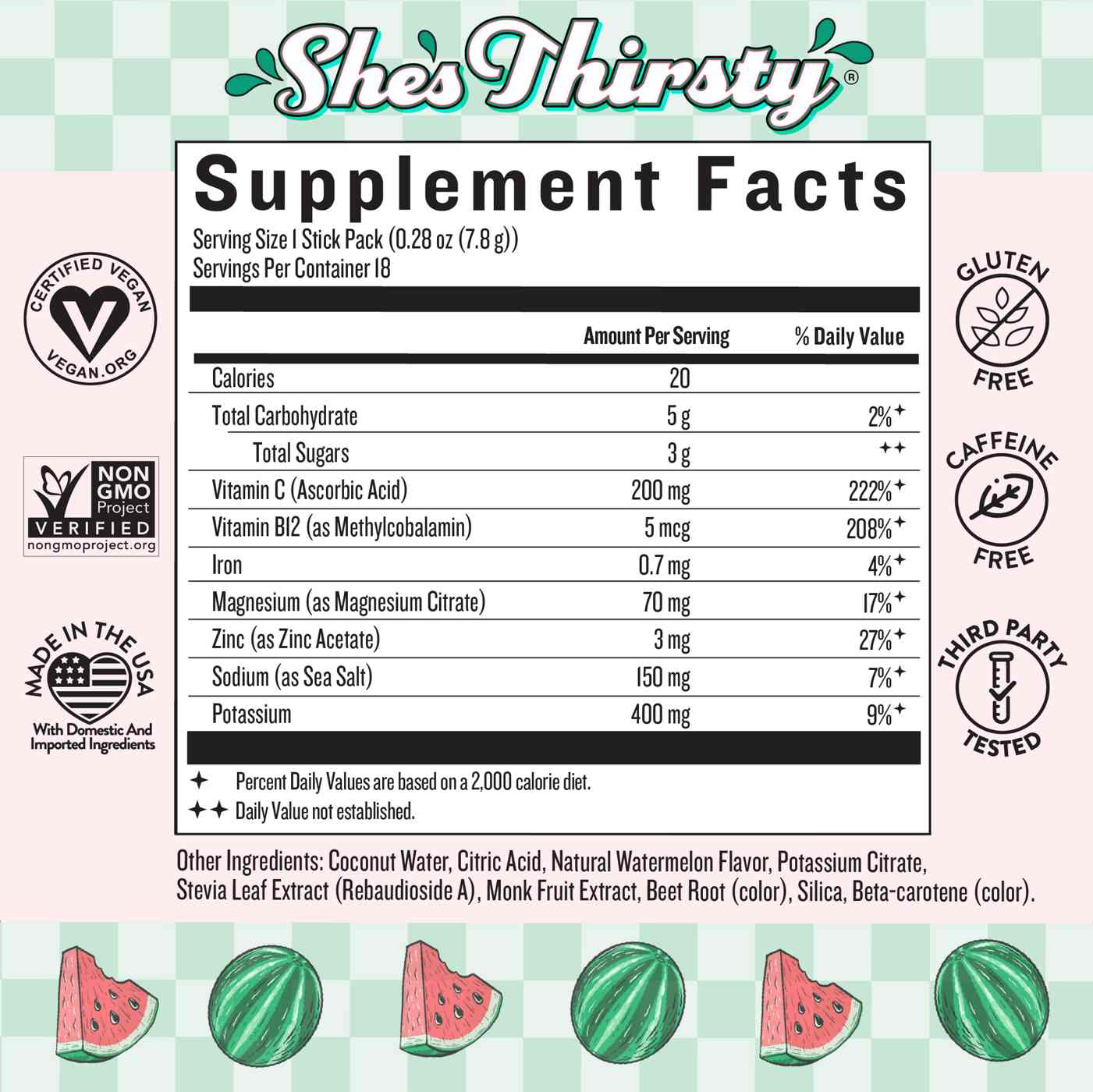 Legendairy Milk She's Thirsty Watermelon Electolyte Mix; image 3 of 7
