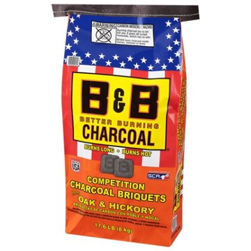 B&B Charcoal Competition Charcoal Briquets, 17.6 lb
