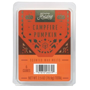 Destination Holiday Campfire Pumpkin Scented Wax Melts, 6 ct