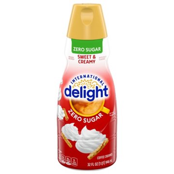 International Delight Sweet & Creamy Zero Sugar Coffee Creamer, 32 oz