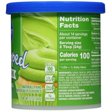 Pillsbury Whipped Pistachio Frosting