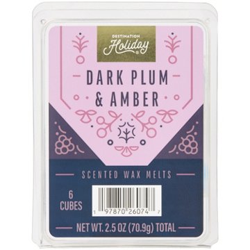 Destination Holiday Dark Plum & Amber Wax Melts, 6 ct
