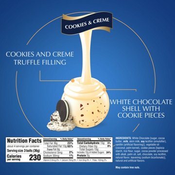 Lindt Lindor Cookies & Creme White Chocolate Truffles