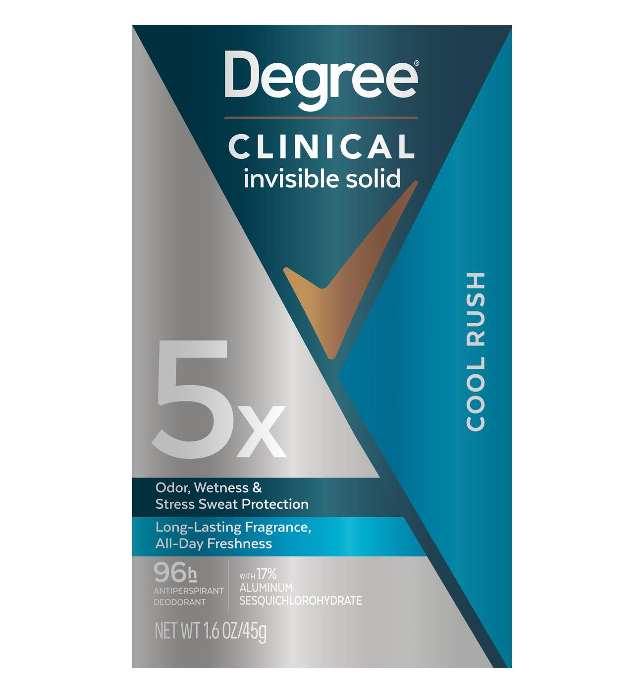 Degree Travel Size Clinical Invisible Solid Deodorant - Cool Rush; image 1 of 2