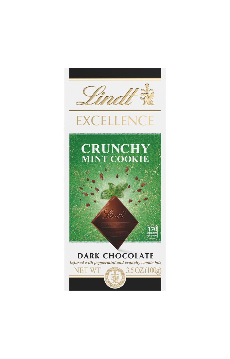 Lindt Excellence Crunchy Mint Cookie Dark Chocolate Bar; image 1 of 4