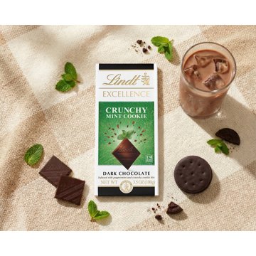 Lindt Excellence Crunchy Mint Cookie Dark Chocolate Bar