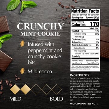 Lindt Excellence Crunchy Mint Cookie Dark Chocolate Bar
