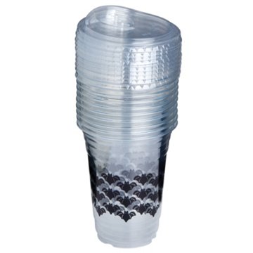 Destination Holiday Bat Cup With Lids, 16 oz, 10 ct