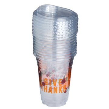 Destination Holiday Give Thanks Cups, 16 oz, 10 ct