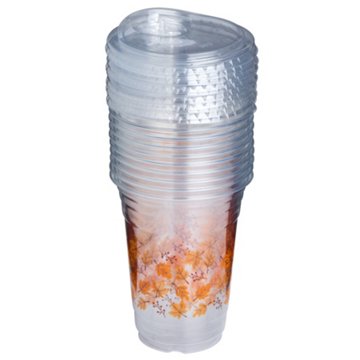 Destination Holiday Fall Leaves Cups, 16 oz, 10 ct
