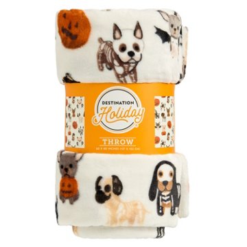 Destination Holiday Halloween Pet Throw, 50'' x 60''