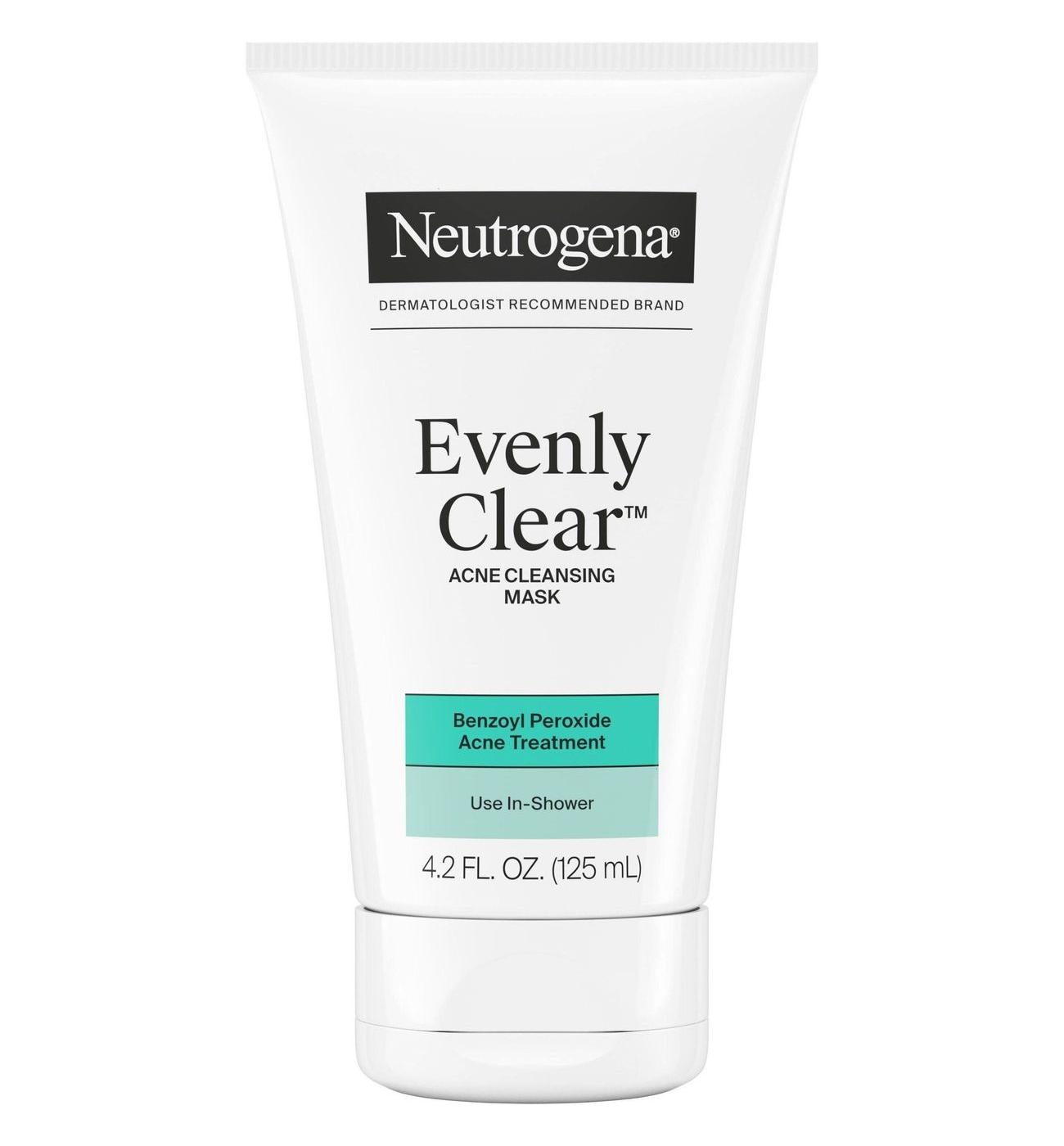 Neutrogena Evenly Clear Acne Cleansing Mask For Use In Shower; image 1 of 2