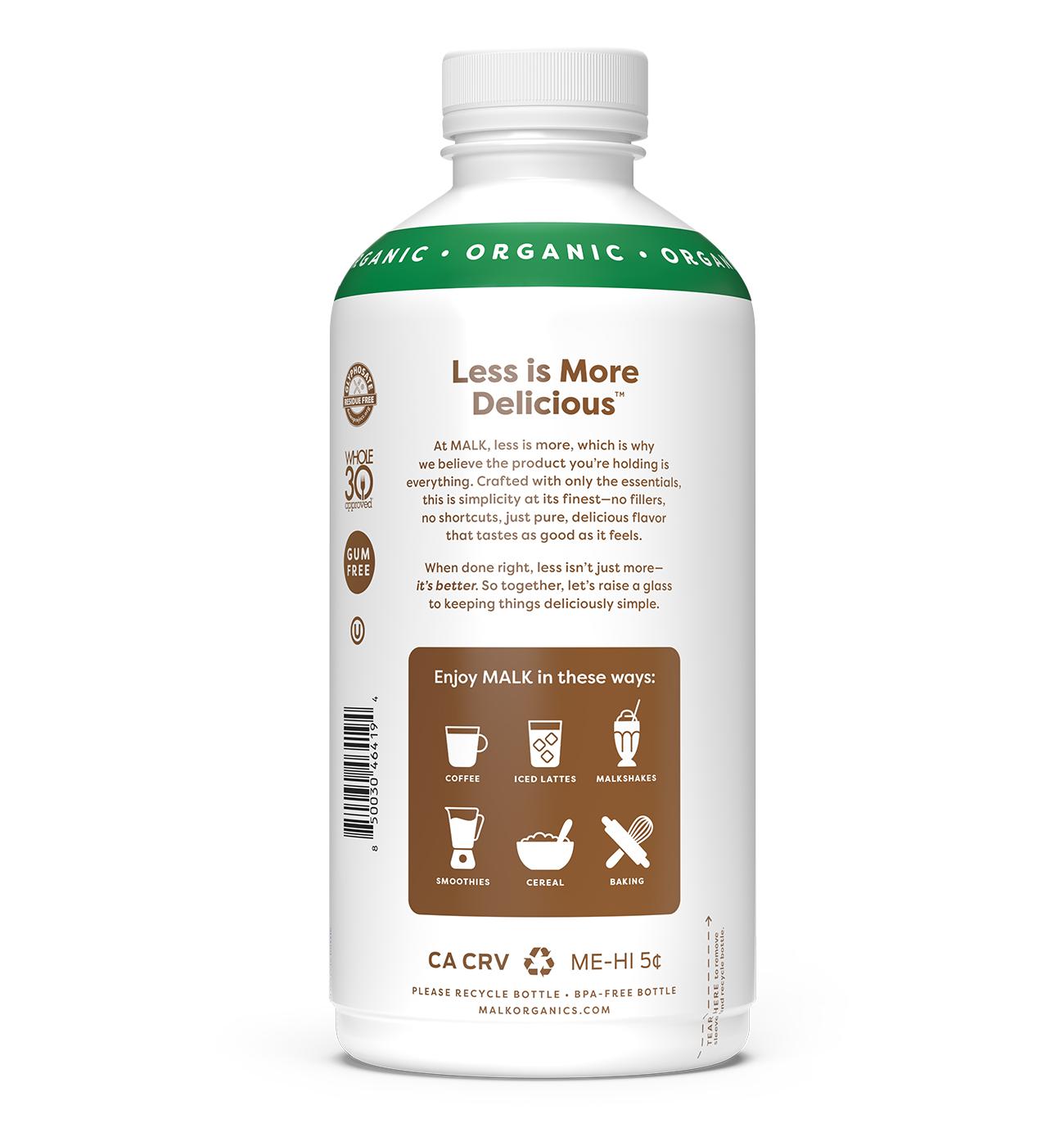 MALK Organic Coconut Milk - Unsweetened; image 3 of 3