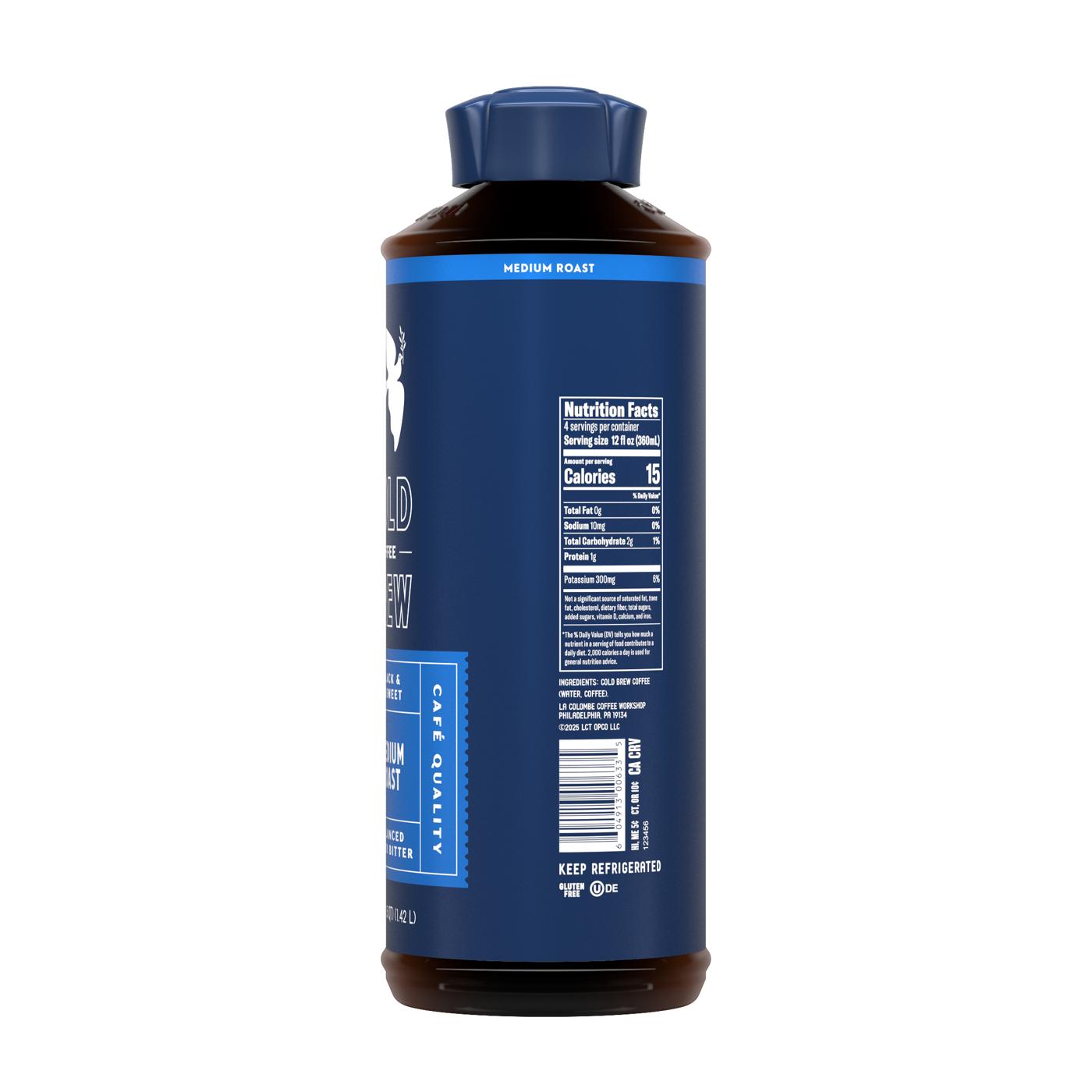 La Colombe Unsweet Medium Roast Cold Brew Coffee; image 3 of 4