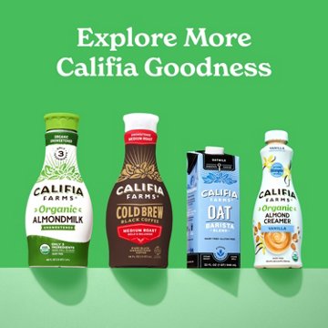 Califia Farms Dairy Free Organic Unsweetened Soy Milk
