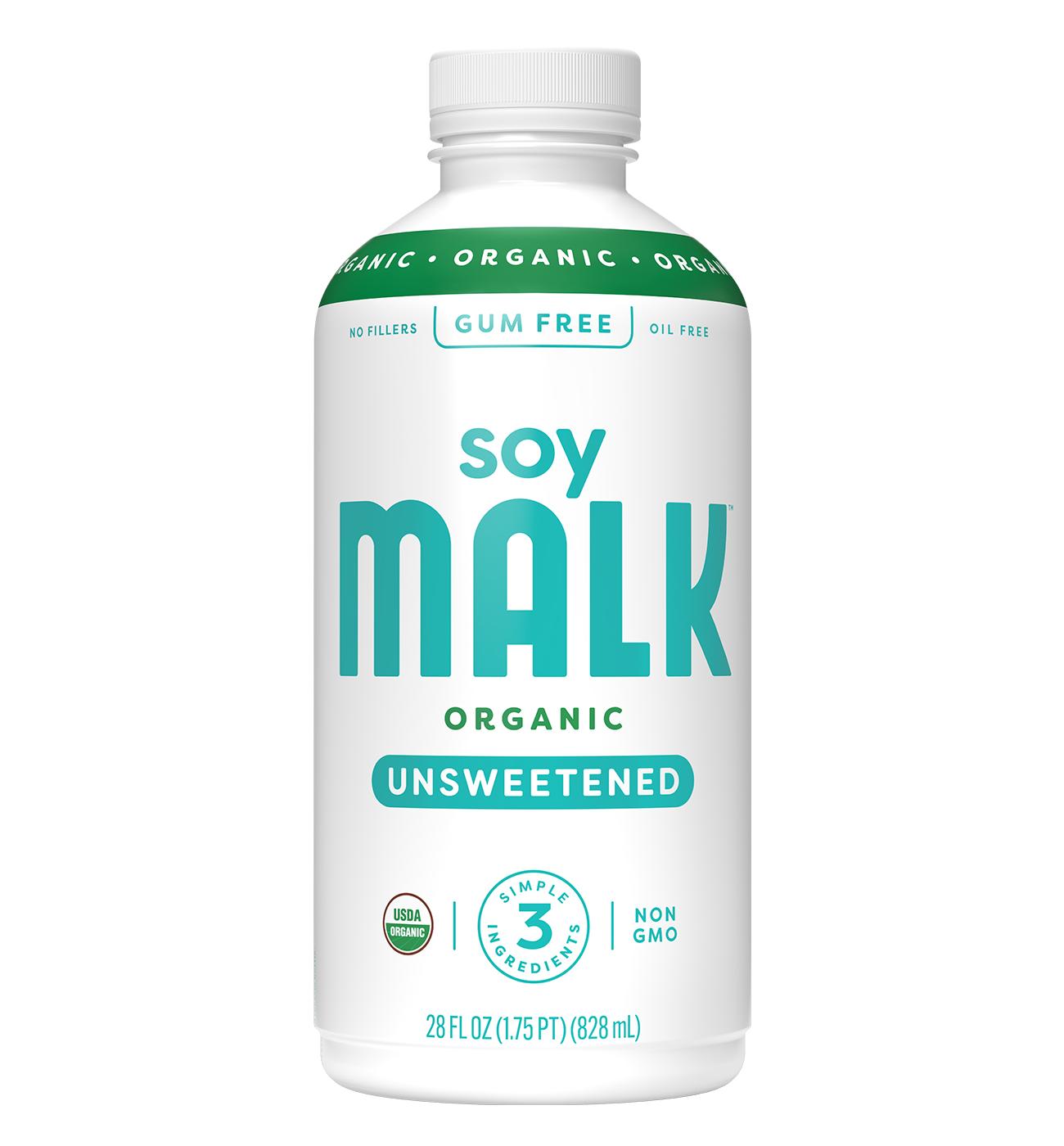 MALK Organic Unsweetened Soy Milk; image 1 of 3