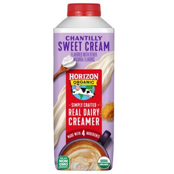 Horizon Organic Real Dairy Chantilly Sweet Cream Coffee Creamer, 24 oz