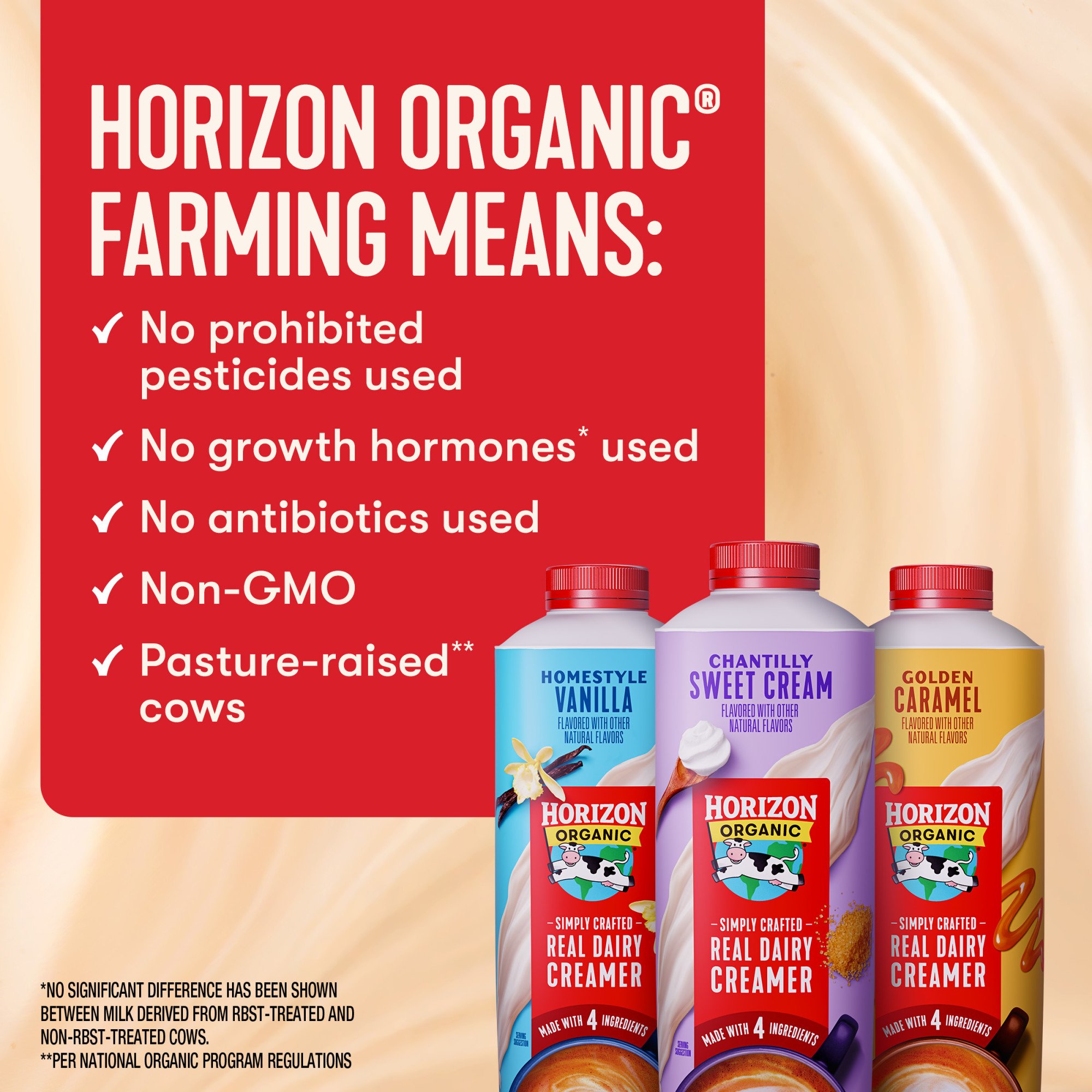 Horizon Organic Real Dairy Chantilly Sweet Cream Coffee Creamer