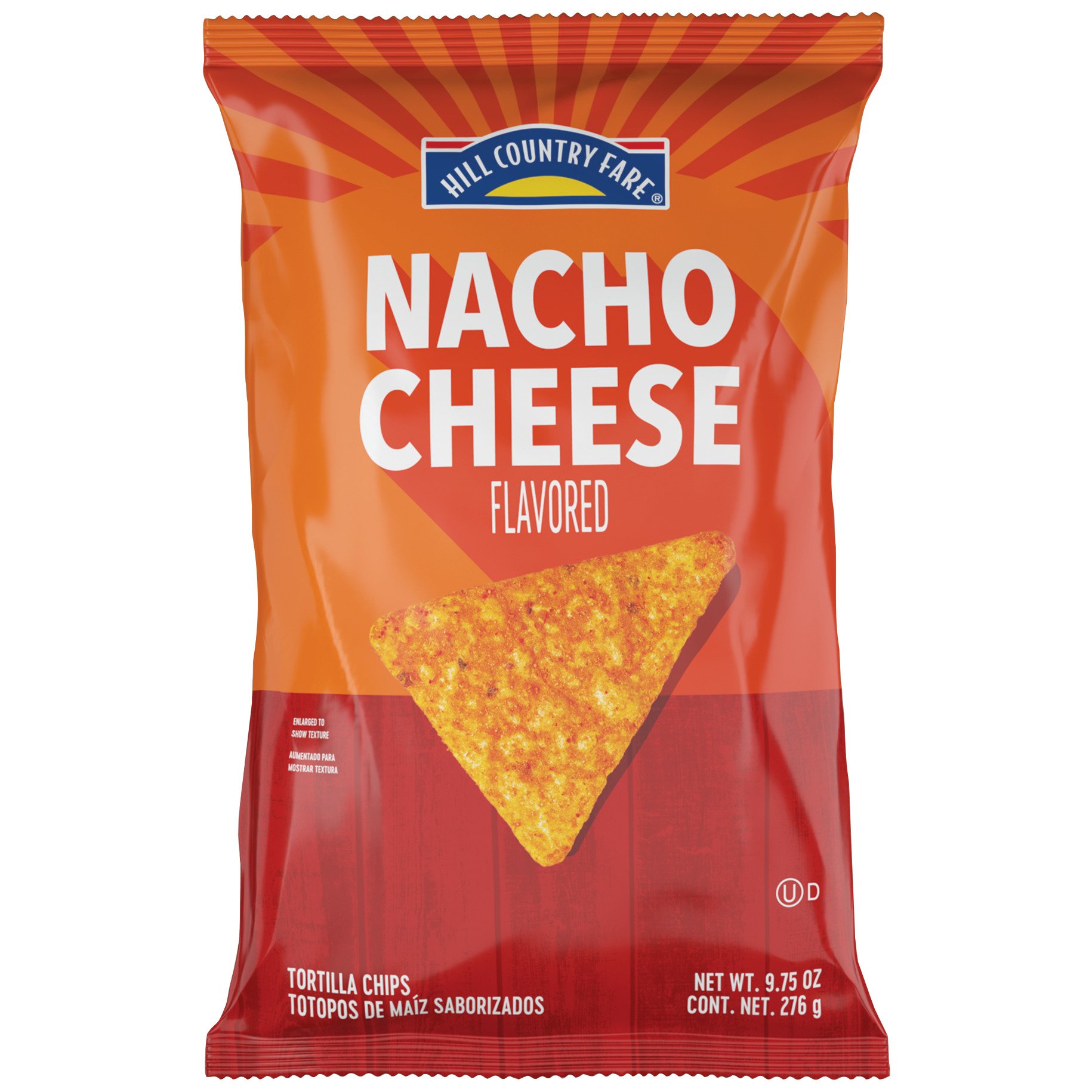 Hill Country Fare Nacho Cheese Tortilla Chips - Shop Chips at H-E-B