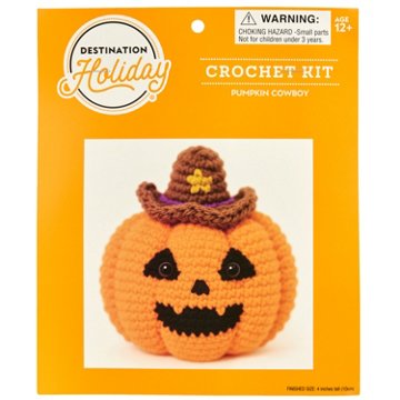 Destination Holiday Cowboy Pumpkin Crochet Kit