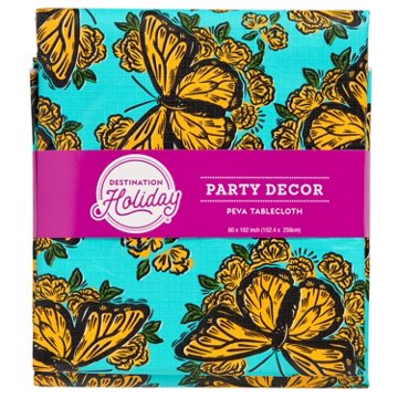 Destination Holiday PEVA Butterfly Tablecloth