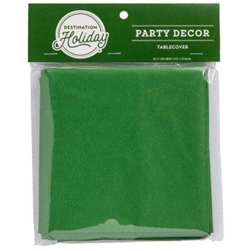 Destination Holiday Green Tablecover, 54'' x 108''